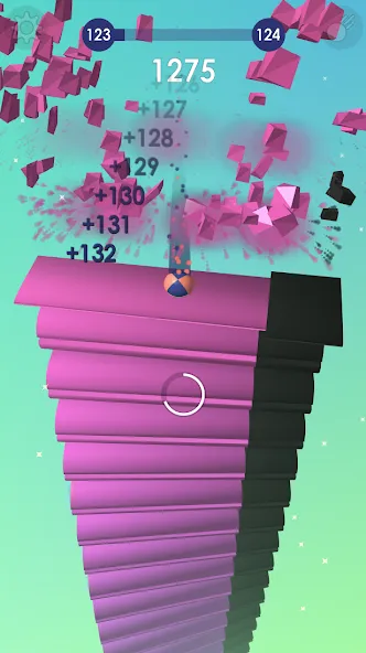 Ball: Blast colorful bricks 3d [МОД: Много денег, Монет и Все открыто] Screenshot 4