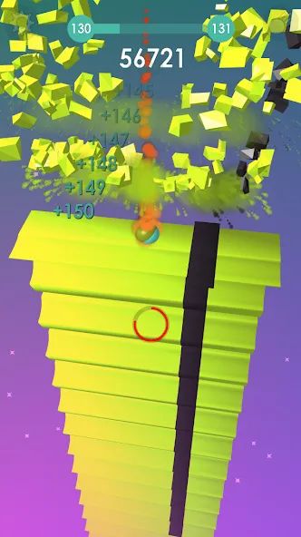Ball: Blast colorful bricks 3d [МОД: Много денег, Монет и Все открыто] Screenshot 5