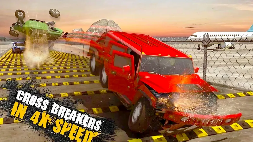 Car Crash Speed Bump Car Games [МОД: Меню, Бесконечные монеты и Открытые уровни] Screenshot 3