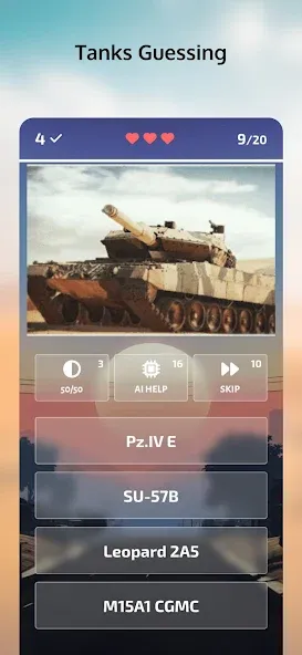 Guess the War Vehicle? WT Quiz (Вар Тандер Квиз) [МОД: Меню, Бесконечные монеты и Открытые уровни] Screenshot 1