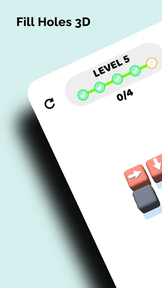 Fill Holes 3D (Фил Хоулс 3Д) [MOD: Много монет/Энергии] - Скриншот 5