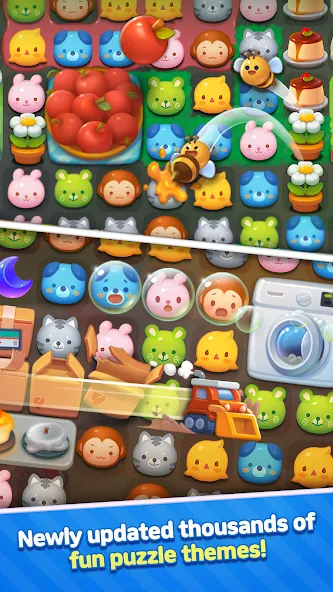 Anipang Match (Анипанг Матч) [МОД: Деньги, Монеты и Меню MOD] Screenshot 3