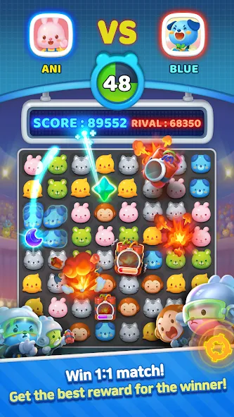 Anipang Match (Анипанг Матч) [МОД: Деньги, Монеты и Меню MOD] Screenshot 5