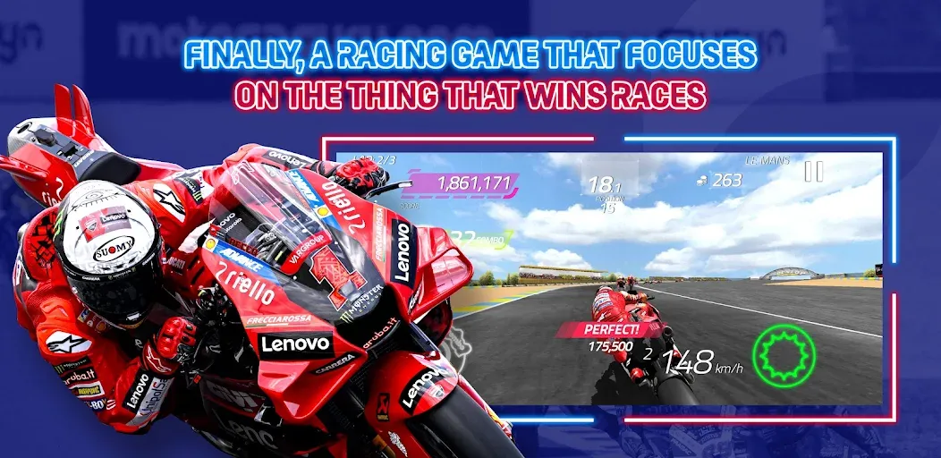 MotoGP Racing '23 [МОД: Много денег, Монет и Все открыто] Screenshot 1