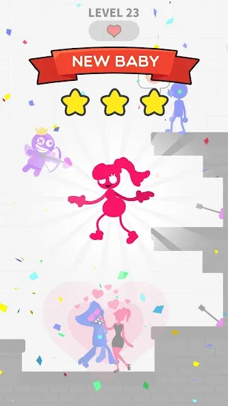 Love Archer rainbow monster (Лав Арчер райнбоу монстер) [МОД: Деньги, Монеты и Меню MOD] Screenshot 2