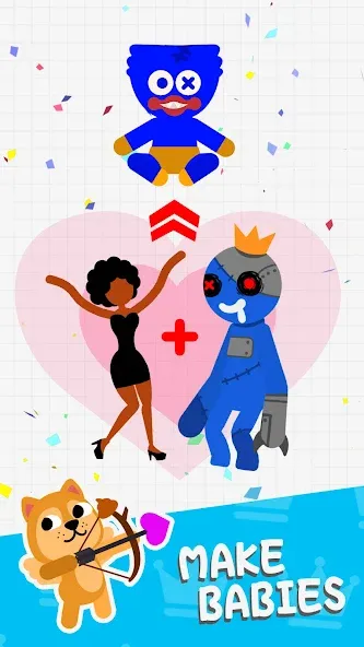 Love Archer rainbow monster (Лав Арчер райнбоу монстер) [МОД: Деньги, Монеты и Меню MOD] Screenshot 4
