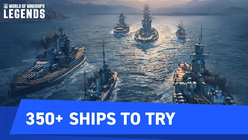 World of Warships Legends PvP (Ворлд оф Варшипс Легендс) [МОД: Много денег, Монет и Все открыто] Screenshot 1