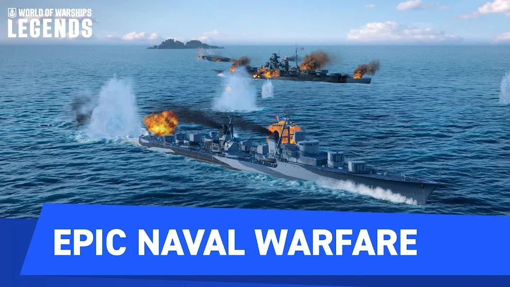 World of Warships Legends PvP (Ворлд оф Варшипс Легендс) [МОД: Много денег, Монет и Все открыто] Screenshot 4