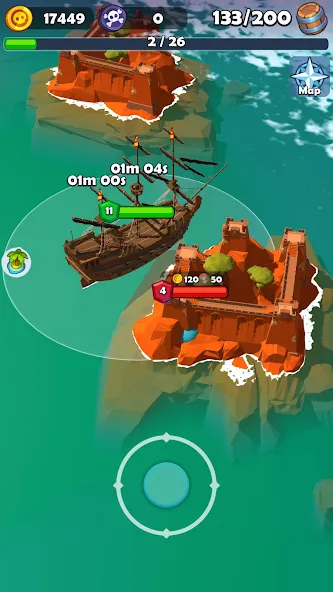Pirate Raid - Caribbean Battle (Пиратское налетении) [МОД: Много денег, Монет и Все открыто] Screenshot 4