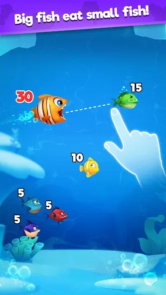 Fish Go.io - Be the fish king [МОД: Все открыто, Дополнительные деньги и Меню MOD] Screenshot 1