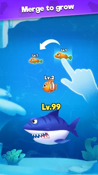 Fish Go.io - Be the fish king [МОД: Все открыто, Дополнительные деньги и Меню MOD] Screenshot 3
