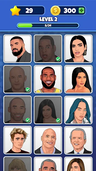 Who is it? Celeb Quiz Trivia [МОД: Меню, Бесконечные монеты и Открытые уровни] Screenshot 3