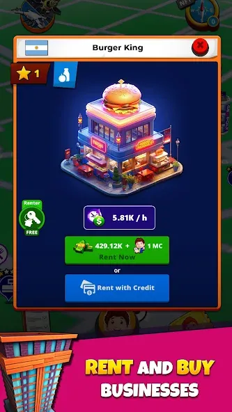 Geopoly: Tycoon NFT Idle Game (ГЕОПОЛИ Реал) [МОД: Деньги, Монеты и Меню MOD] Screenshot 1