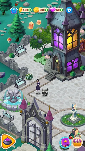 Weekday Merge: Mansion Mystery [МОД: Все открыто, Дополнительные деньги и Меню MOD] Screenshot 5