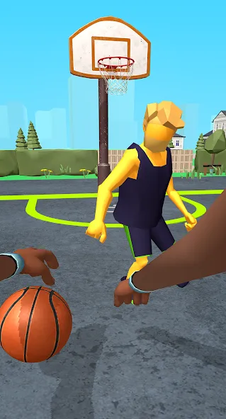Dribble Hoops (Дрибл Хупс) [МОД: Деньги, Монеты и Меню MOD] Screenshot 1