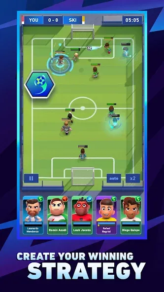 AFK Football: RPG Soccer Games [МОД: Много денег, Монет и Все открыто] Screenshot 1