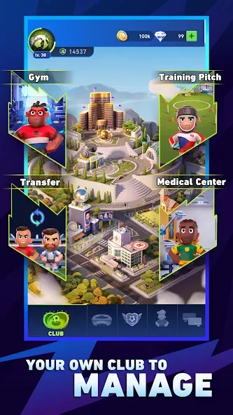 AFK Football: RPG Soccer Games [МОД: Много денег, Монет и Все открыто] Screenshot 4