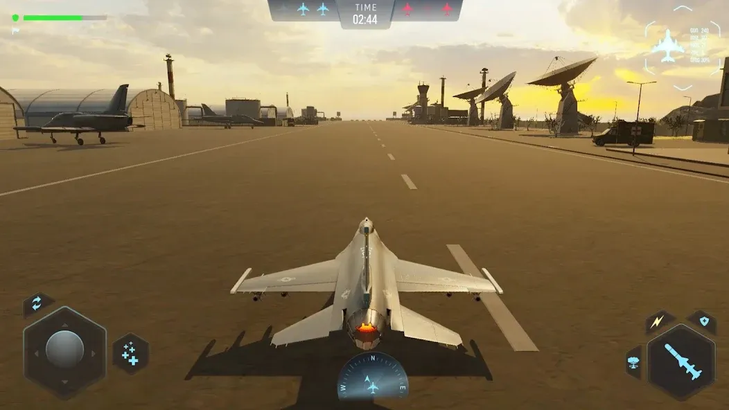 Sky Warriors: Airplane Games (Скай Ворриорс) [МОД: Много монет, Открытые уровни и Мега MOD] Screenshot 1