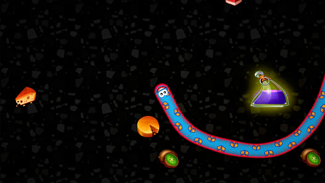 Worms Zone .io - Hungry Snake [МОД: Меню, Бесконечные монеты и Открытые уровни] Screenshot 4