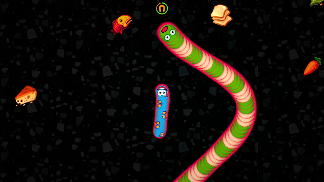 Worms Zone .io - Hungry Snake [МОД: Меню, Бесконечные монеты и Открытые уровни] Screenshot 5