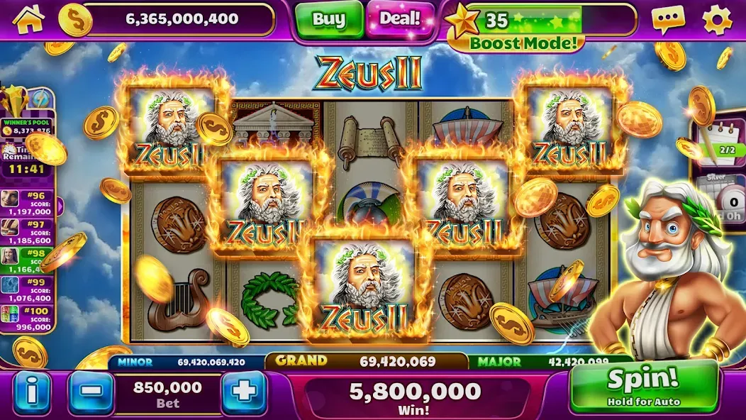 Jackpot Party Casino Slots (Джекпот Пати) [МОД: Бесконечные деньги, Монеты и Мега MOD] Screenshot 2