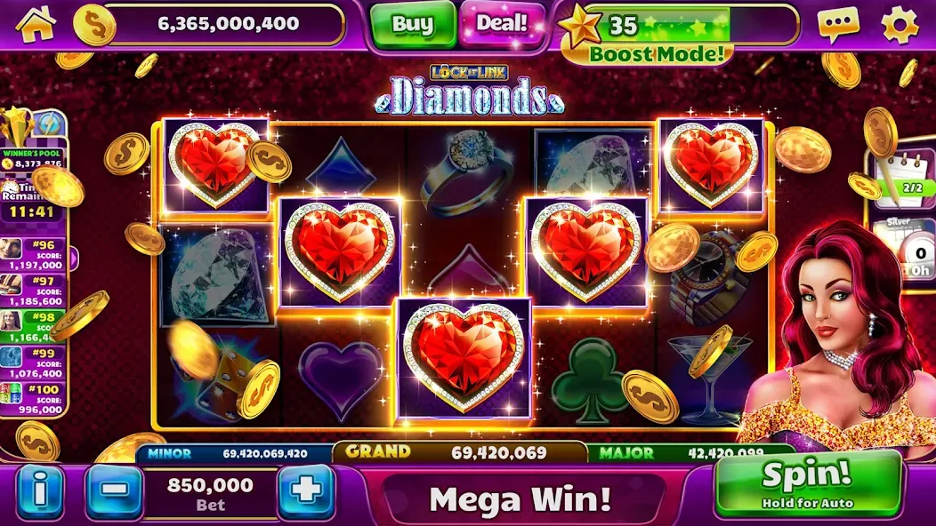 Jackpot Party Casino Slots (Джекпот Пати) [МОД: Бесконечные деньги, Монеты и Мега MOD] Screenshot 5