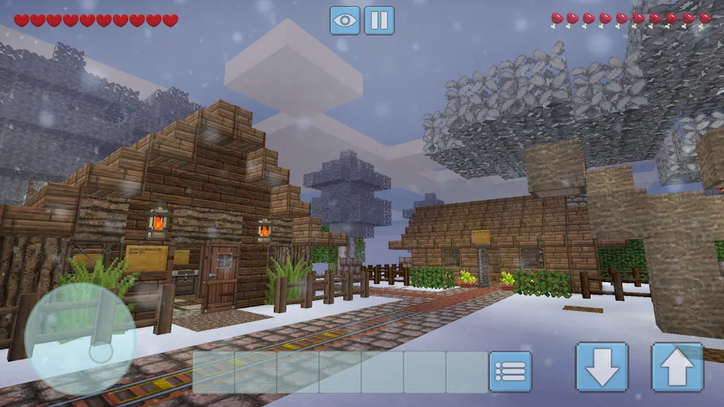 Winter Craft - Block Craft (Винтер Крафт) [МОД: Много денег, Монет и Все открыто] Screenshot 1