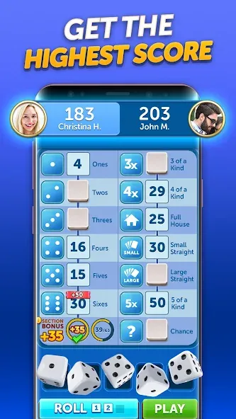 Dice With Buddies™ Social Game (Дайс вместе с друзьями Социальная игра) [МОД: Деньги, Монеты и Меню MOD] Screenshot 4