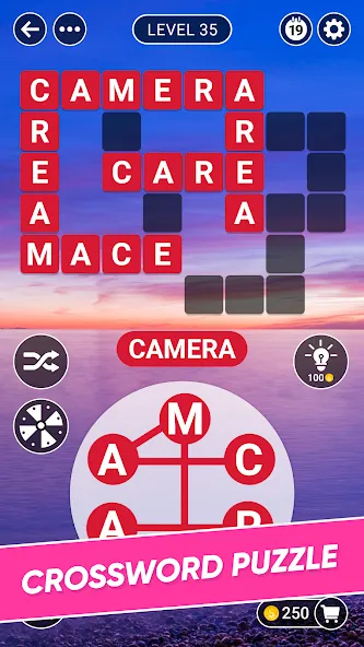 Word Farm Crossword [МОД: Меню, Бесконечные монеты и Открытые уровни] Screenshot 1