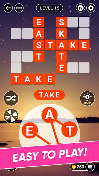 Word Farm Crossword [МОД: Меню, Бесконечные монеты и Открытые уровни] Screenshot 4