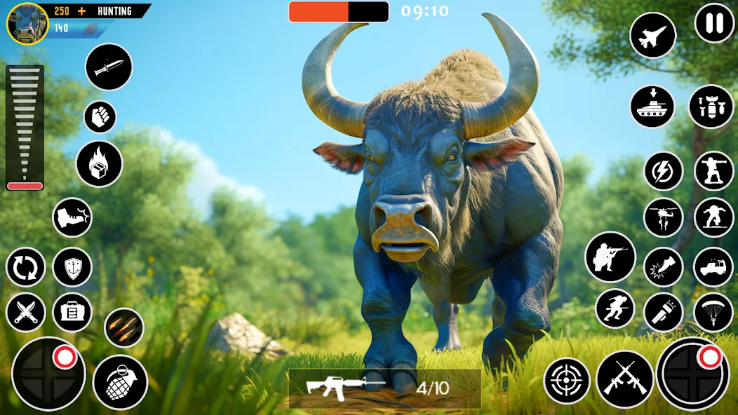 Wild Animal Deer Hunting Games (Охота на диких зверей с оружием  игры) [МОД: Все открыто, Дополнительные деньги и Меню MOD] Screenshot 1