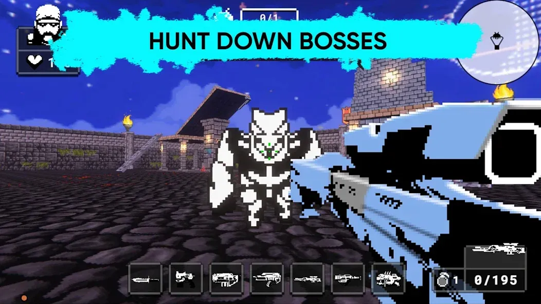 Doomsday pixel shooter 3d (Дум пиксельный шутер 3D) [МОД: Бесконечные деньги, Монеты и Мега MOD] Screenshot 2