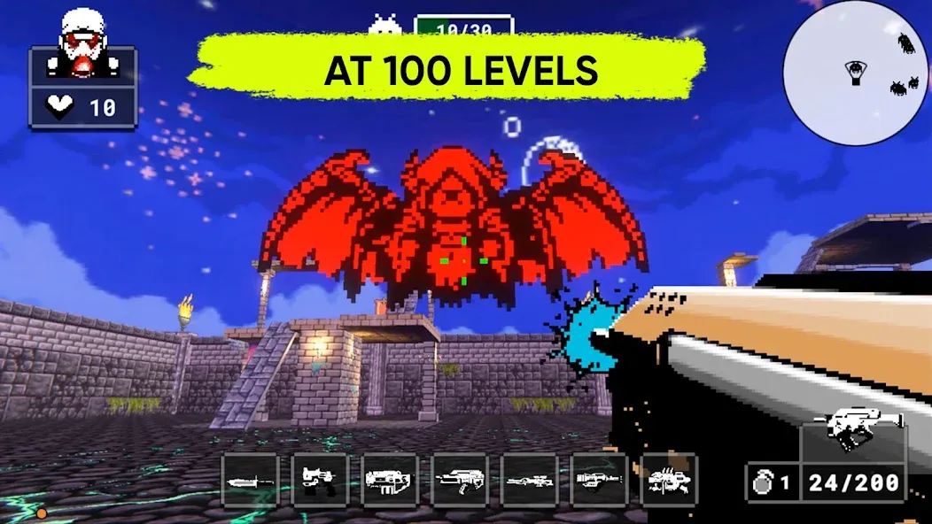 Doomsday pixel shooter 3d (Дум пиксельный шутер 3D) [МОД: Бесконечные деньги, Монеты и Мега MOD] Screenshot 3