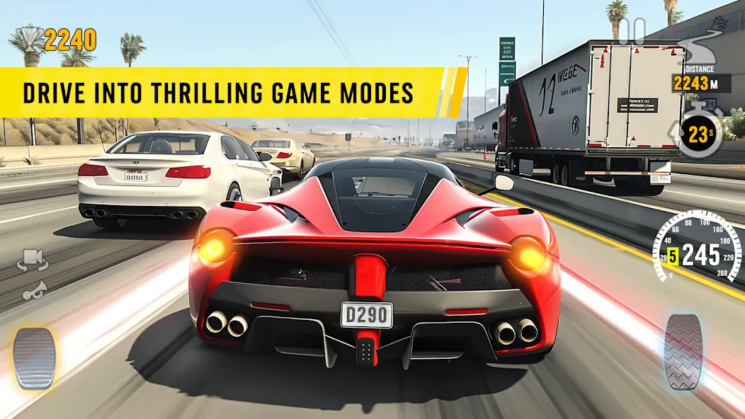 Traffic Tour: Car Fury (Трафик Тур) [МОД: Меню, Бесконечные монеты и Открытые уровни] Screenshot 1