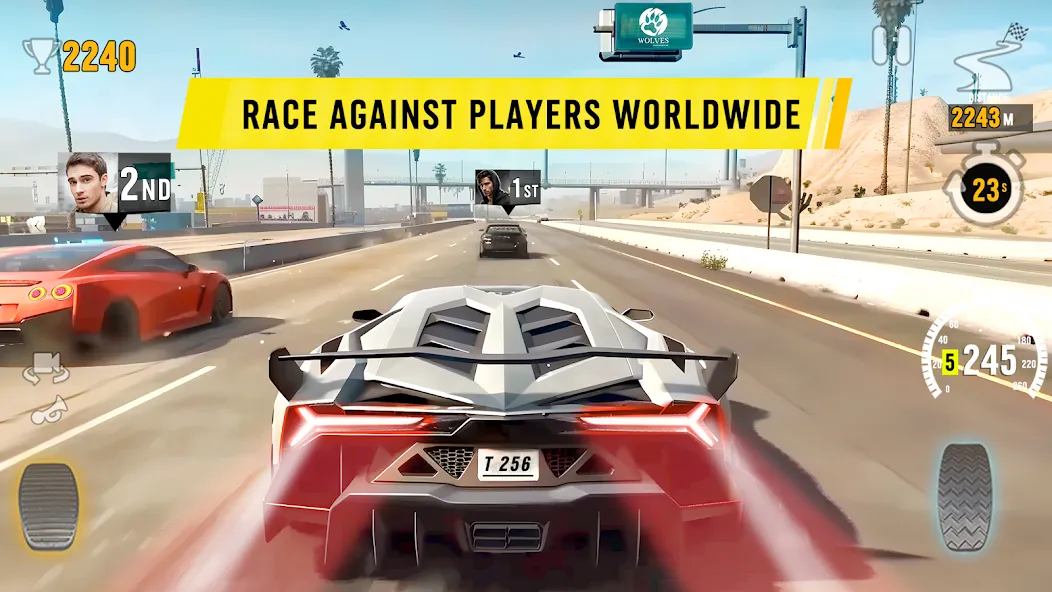Traffic Tour: Car Fury (Трафик Тур) [МОД: Меню, Бесконечные монеты и Открытые уровни] Screenshot 3
