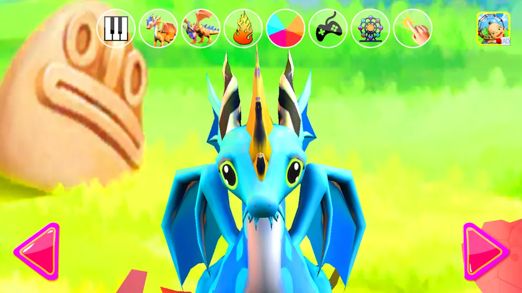 Talking Dragon Family (Талкинг Драгон Фэмели   ) [МОД: Деньги, Монеты и Меню MOD] Screenshot 1