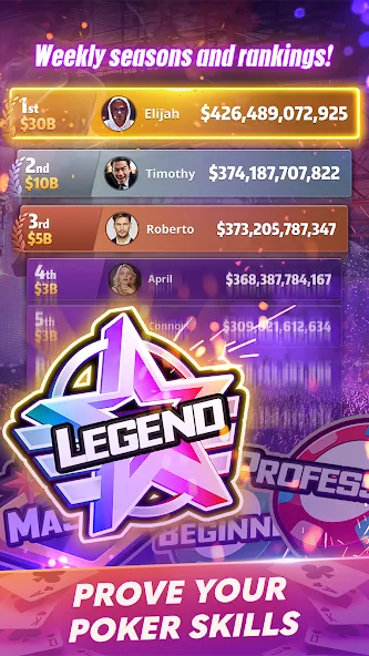 Mega Hit Poker: Texas Holdem (Мега Хит Покер) [МОД: Деньги, Монеты и Меню MOD] Screenshot 5