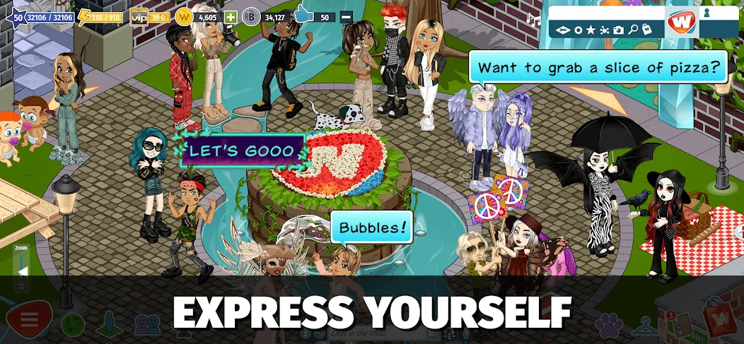 Woozworld - Virtual World (Вузворлд) [МОД: Деньги, Монеты и Меню MOD] Screenshot 1