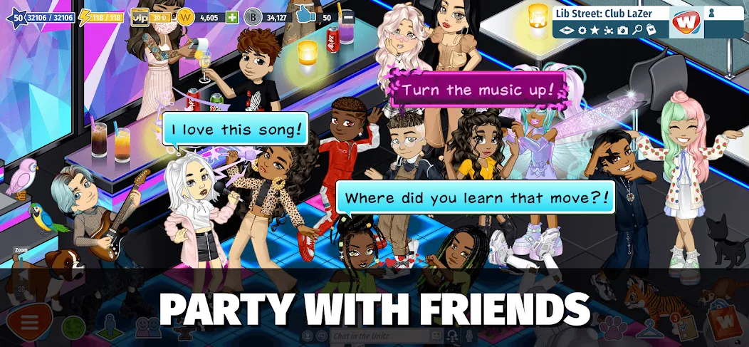 Woozworld - Virtual World (Вузворлд) [МОД: Деньги, Монеты и Меню MOD] Screenshot 5