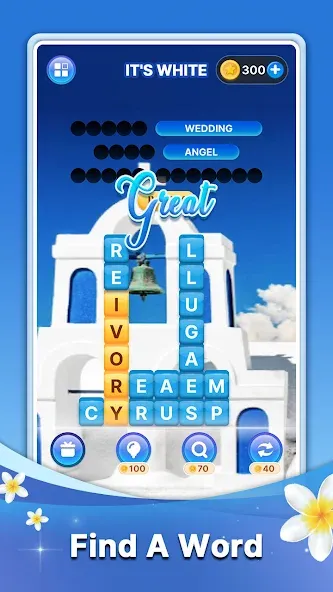 Word Search Block Puzzle Game [MOD: Меню/Много денег] - Скриншот 5
