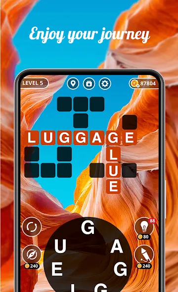 Wordwise® - Word Connect Game [МОД: Деньги, Монеты и Меню MOD] Screenshot 4