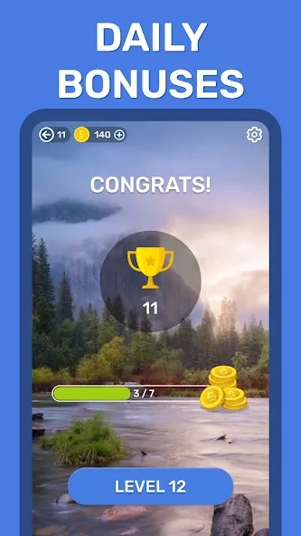 Word Search Puzzle Game [МОД: Бесконечные деньги, Монеты и Мега MOD] Screenshot 5