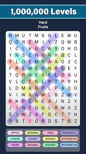 Word Search: Word Find (Ворд Срч) [МОД: Деньги, Монеты и Меню MOD] Screenshot 3