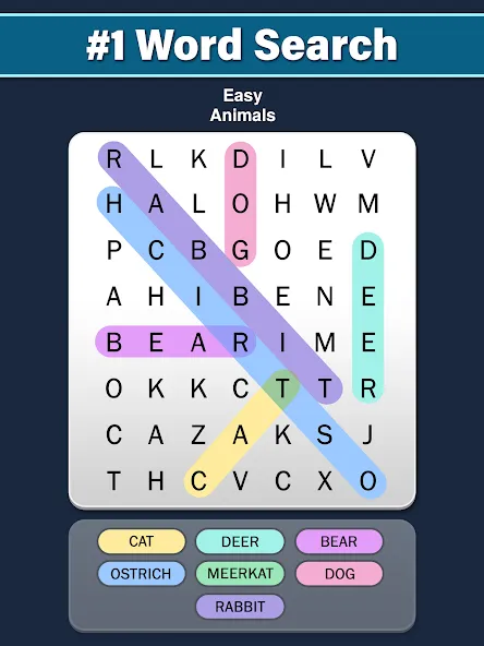 Word Search: Word Find (Ворд Срч) [МОД: Деньги, Монеты и Меню MOD] Screenshot 4
