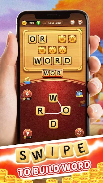 Word Connect (Ворд Коннект) [МОД: Много денег, Монет и Все открыто] Screenshot 1