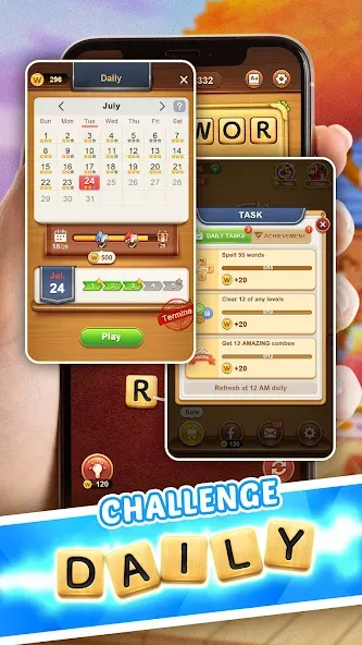 Word Connect (Ворд Коннект) [МОД: Много денег, Монет и Все открыто] Screenshot 4