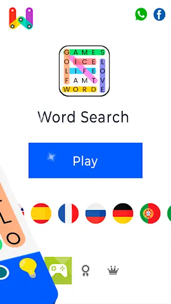 Word Search [МОД: Все открыто, Дополнительные деньги и Меню MOD] Screenshot 4