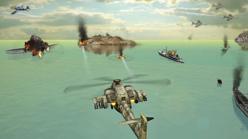 Gunship Strike 3D [МОД: Деньги, Монеты и Меню MOD] Screenshot 2