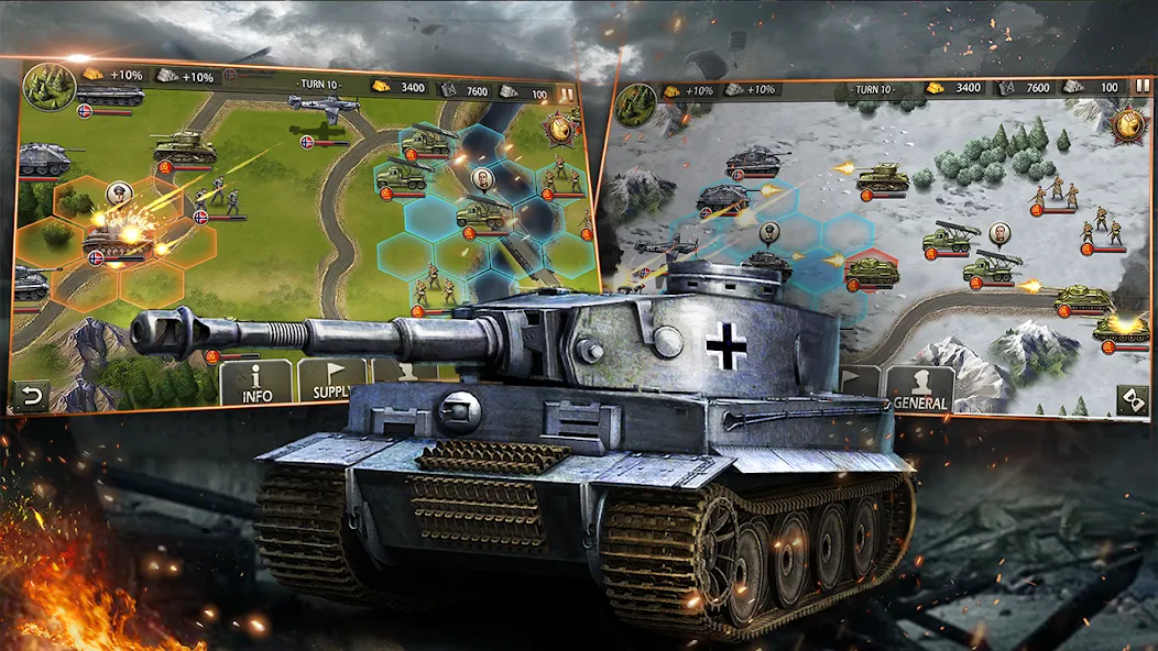 World War 2:WW2 Strategy Games (Вторая мировая война) [МОД: Много денег, Монет и Все открыто] Screenshot 3
