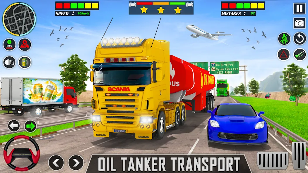 Offroad Oil Tanker Truck Games (Оффроуд Игры на машинецистерне для нефти) [МОД: Деньги, Монеты и Меню MOD] Screenshot 1
